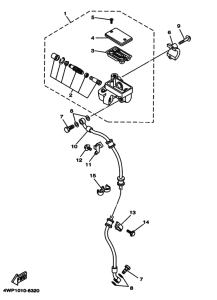 SR125 Передний тормозной цилиндр