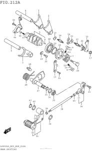 LS650 Механизм  переключения передач
