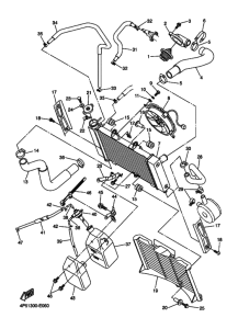 FZ6-SA Радиатор и шланг
