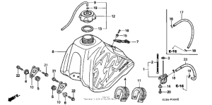 XR250R Топливный бак