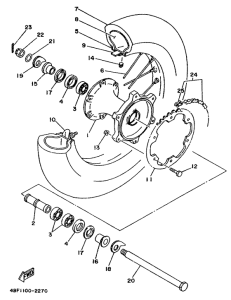 WR200R Переднее колесо