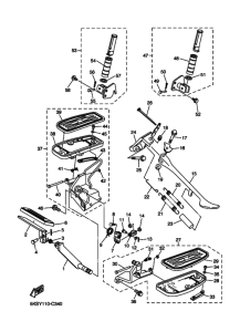 XVS1100AT XVS11ATV Support & repose pied