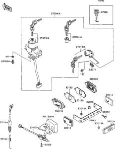 ZX1100 Ignition switch(1 / 2)