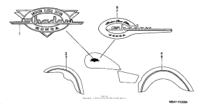 VT750C Наклейки