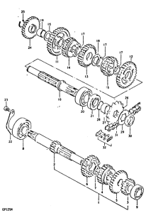 GP125 Трансмиссия