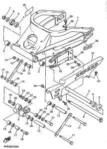 YZF750SP Бугель