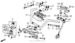 CB750 Handlebar + top bridge