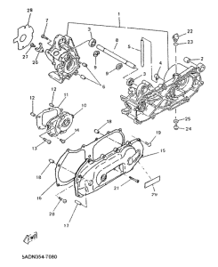 YN50R Картер двигателя