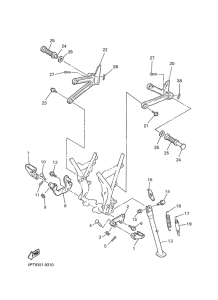 XT600E Stand. footrest