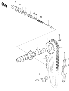 KZ400 Camshaft / chain / tensioner