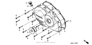 VFR800 Крышка картера правая