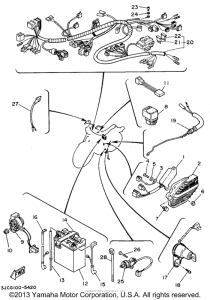 XV535GC Электрика