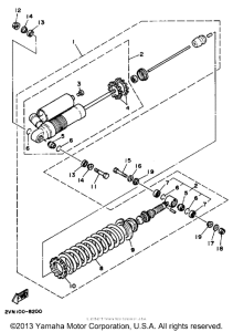 YZ490W Амортизаторы задние