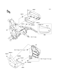 VN1600 Боковые обтекатели