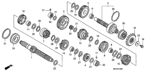 CB1300 Трансмиссия