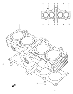 GSX250 Цилиндр