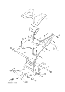 XC125 Stand & footrest