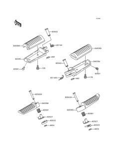 ZX900 Подножки