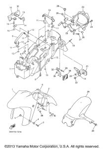 YZF600RMC Крыло