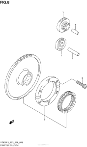 VZ800 Муфта стартера