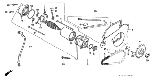 CB125T Стартерный мотор