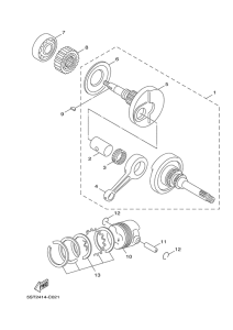 XF50 Crankshaft & piston