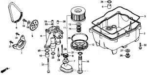 VTR250 Масляный насос