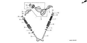 CN250 Распред вал / клапана