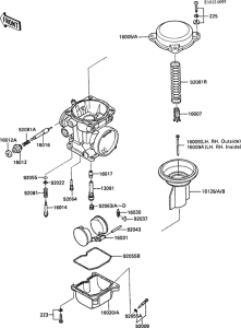 ZX1000 Carburetor parts(1 / 2)