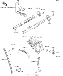 ZX600 Распред вал