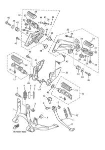 XJR1300 Stand. footrest 2