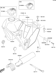  Fuel tank(klx400-a2)