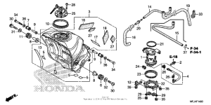 CBR600RR (ABS) Топливный бак