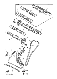 VMX12 Распределительный вал & chain