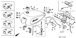 VT1100C Fuel tank / fuel pump