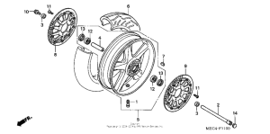 NRX1800D Переднее колесо