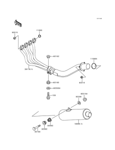 ZX600 Muffler comp