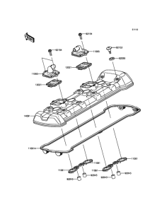 ZX1000 Крышка головки цилиндров