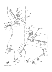 YP250 Главный тормозной цилиндр