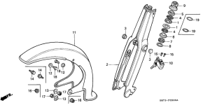 C70ZP Front fork / front fender