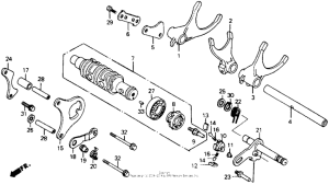 CB1000F Вилка переключения передач