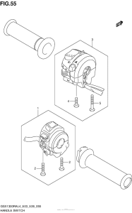 GSX1300R (ABS) Handle Switch (Gsx1300Ral4 E33)