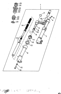 YQ50 Передняя вилка