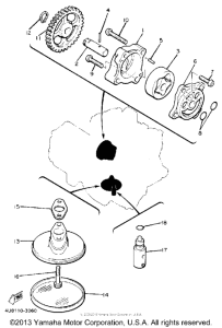 FZ600S Масляный насос