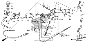 PCX125 Brake master cylinder (cbs)