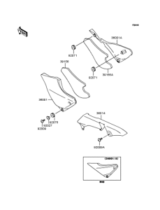 ZR1100 Боковые обтекатели