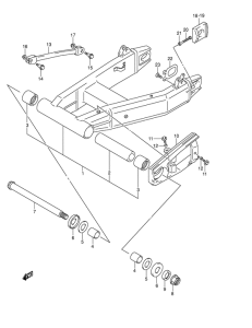 GSX1400 Rear swingingarm