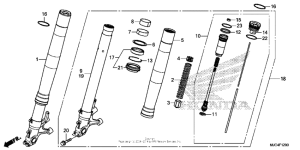 CBR600RR (ABS) Передняя вилка