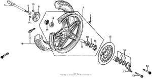 FT500 Переднее колесо