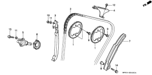  Цепь грм / натяжное устройство